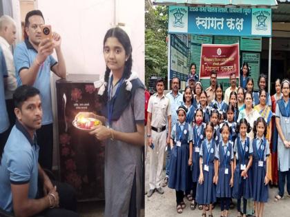 Admirable! Students tied rakhi to brothers who 'never shirk duty' | कौतुकास्पद! विद्यार्थिनींनी 'कर्तव्याला कधीही न चुकणाऱ्या' भावांना बांधली राखी