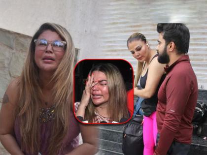 Rakhi Sawant was asking for kiss on the road Boyfriend Adil beat her | VIDEO : राखी सावंतने बॉयफ्रेन्डला भररस्त्यात मागितला ‘KISS’; पुढचं सगळंच ‘शॉकिंग’!!