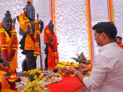 Replica of Sri Ram Temple in Kalyan; Open for devotees for darshan throughout the week | कल्याणमधील श्रीराम मंदिराची प्रतिकृती; भक्तांसाठी आठवडाभर दर्शनासाठी खुली