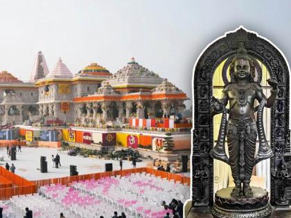 Projection of ram mandir pran pratishtha on thousands of LED screens in ayodhya | राम मंदिर प्राणप्रतिष्ठेचे हजारो स्क्रीनवर प्रक्षेपण