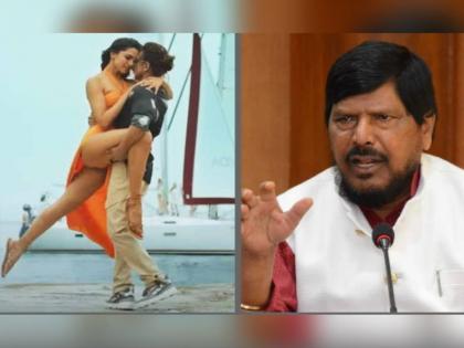 We will also protest if the word 'shameless' is not removed from Pathan movie; Ramdas Athawale's warning | पठाण चित्रपटातील 'बेशरम' शब्द काढला नाही तर आम्ही देखील आंदोलन करू; रामदास आठवलेंचा इशारा