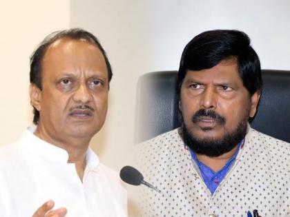 union minister ramdas athawale said we will be welcome ncp ajit pawar in shiv sena eknath shinde and bjp devendra fadnavis govt | Maharashtra Politics: “अजितदादा शिंदे-भाजपच्या युती सरकारमध्ये आले तर स्वागतच आहे”; रामदास आठवलेंची खुली ऑफर