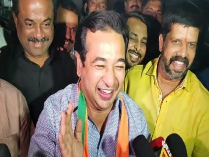 BJP MLA Nitesh Rane lashed out at Uddhav Thackeray along with MP Sanjay Raut | 'कनेडी पॅटर्न राबवायचा असेल तर आमची देखील तयारी; इलाका भी हमारा, धमाका भी हमाराच'