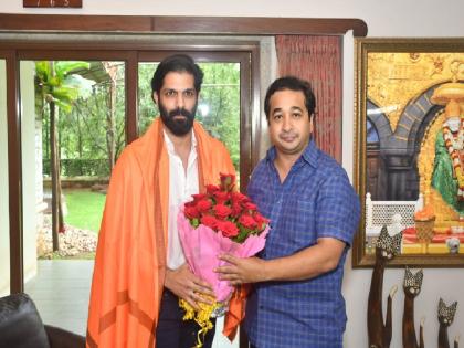 MNS youth leader Amit Thackeray meets Rane at his residence | मनसे युवा नेते अमित ठाकरेंची राणेंच्या निवासस्थानी भेट