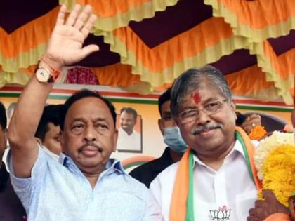 'This is just a common dialogue; Narayan Rane's sentence is not wrong ', says chandrakant patil | 'थोबाडीत मारली असती हा कॉमन संवाद; नारायण राणेंचं वाक्य चुकीचं नाही'