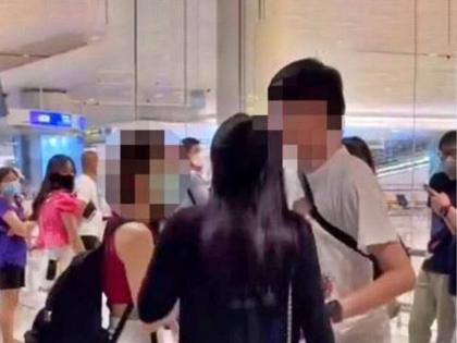 wife caught husband cheating on her since 6 months on airport with his student | पत्नीने पतीला विद्यार्थीनीसोबत विमानतळावर रंगेहाथ पकडलं, शिकवला तिच्या खास शैलीत धडा