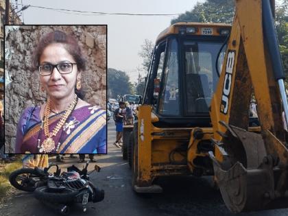 Woman found under the wheel of JCB killed, accident near Rankala Tower in Kolhapur | जेसीबीच्या चाकाखाली सापडून महिला ठार, कोल्हापुरातील रंकाळा टॉवरजवळ अपघात