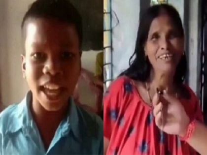 Ranu Mandal viral video singing social media famous song Bachpan Ka Pyaar went viral badshah sahdev | रानू मंडल पुन्हा चर्चेत; 'बचपन का प्यार' गाताना व्हिडीओ झाला व्हायरल 