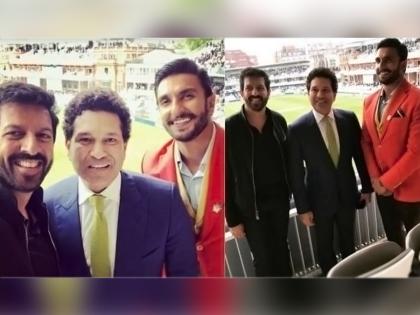 लॉर्ड्सवर झाली सचिन आणि रणवीर यांची भेट