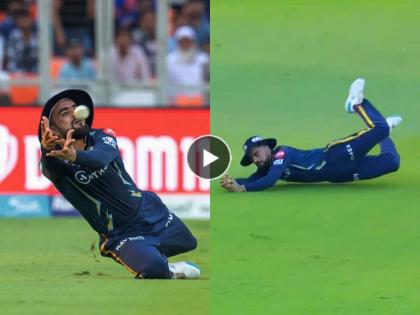 IPL 2023 Gt vs Lsg rashid khan diving catch kyle mayers video virat kohli reaction | Rashid Khan catch, IPL 2023: दोनदा चुकला, नंतर २६ मीटर धावला अन मग... राशिद खानने भन्नाट कॅच घेतला