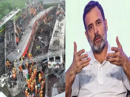 Odisha Train Accident: 'You Can't Escape; Prime Minister should take resignation of Railway Minister' - Rahul Gandhi | Odisha Train Accident: 'तुम्ही पळ काढू शकत नाही; पंतप्रधानांनी रेल्वे मंत्र्यांचा राजीनामा घ्यावा'; राहुल गांधींची मागणी