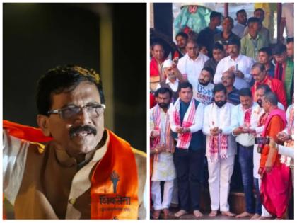 shiv sena leader sanjay raut targets cm eknath shinde rebel mla over visit to guwahati temple | आमचे सर्व देवदेवता महाराष्ट्रातच, गुवाहाटीला जायची गरज नाही; संजय राऊतांचा टोला