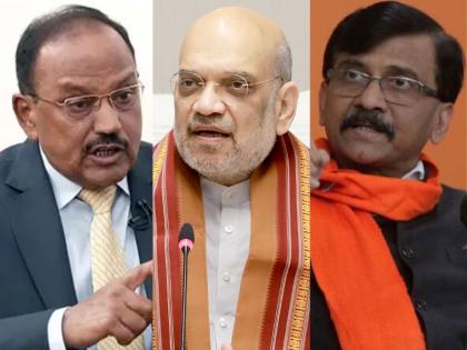 Sanjay Raut criticizes Eknath Shinde, Devendra Fadnavis, Ajit Pawar along with Amit Shah, Ajit Doval | Sanjay Raut News ...म्हणजे अजित डोवालही या कटात सहभागी असू शकतात; खासदार संजय राऊतांचा गंभीर आरोप