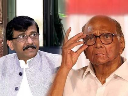 Sharad Pawar is sitting in front, and the Election Commission has a question about whose party; Sanjay Raut Tagets EC, BJP | शरद पवार समोर बसलेत, अन निवडणूक आयोगाला प्रश्न पडलाय पक्ष कोणाचा; राऊतांचा टोला