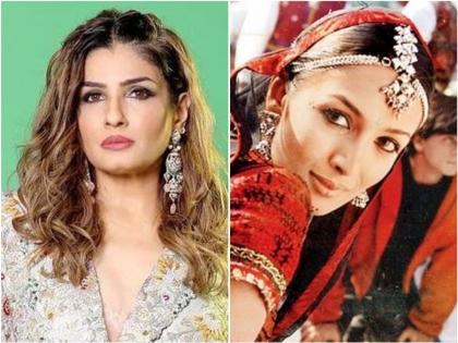 Raveena tandon rejected shah rukh khan malaika arora starrer song chhayya chhayya of film dil se for peculiar reason | 'शहर की लडकी' हिट झाल्यानंतर रवीना टंडन होती डिमांडमध्ये, 'छैय्या छैय्या' झालं होतं ऑफर, पण...