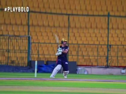 IPL 2023 RCB new batsman Michael Bracewell scored unbeaten century in 55 balls with 8 fours 7 Sixes in practice match Glenn Maxwell also shines | IPL 2023: 8 चौकार, 7 षटकार, 55 चेंडूत धमाकेदार शतक! RCBच्या नव्या फलंदाजांचा फुल-ऑन 'कल्ला'