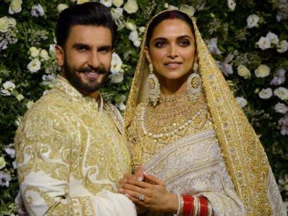 Deepika Padukone Mumbai reception: Designer duo share a video showing making of ivory and gold dress | काय म्हणता, दीपिका पादुकोणचा हा ‘रॉयल’ ड्रेस तयार करण्यासाठी लागले १६ हजार तास!