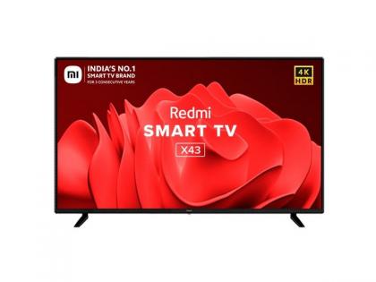 Redmi Smart TV X43 Launched In India With 4K Display And 30W Sound Know Price  | Redmi नं लाँच केला स्वस्तात मस्त Smart TV; 43 इंचाच्या शानदार डिस्प्लेसह दमदार साऊंड क्वॉलिटी 