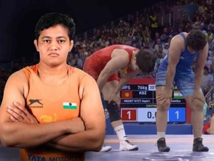 The fight was tied, Reetika Hooda Loses In Quarterfinals Of 76kg Freestyle Wrestling Can Still Fight For Bronze then why did Ritika lose? How will the path to a medal be open for her? | लढत बरोबरीत सुटल्यावर रीतिकाच्या वाट्यालाच का आला पराभव? तिच्यासाठी पदकाचा मार्ग कसा होईल खुला?