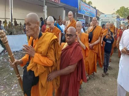 Exercise of Samata Sainik Dal at Diksha Bhoomi Service of two thousand soldiers |  दिक्षाभूमीवर समता सैनिक दलाची कवायत; दोन हजार सैनिकांची सेवा 