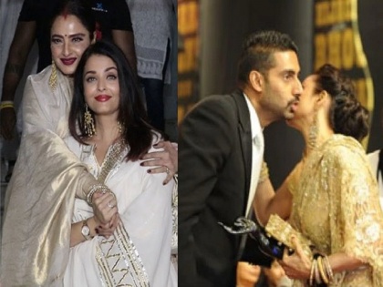 Why do Aishwarya and Abhishek Bachchan call Rekha 'Mother'? This is the reason behind it | ऐश्वर्या व अभिषेक बच्चन रेखा यांना का संबोधतात 'आई'?, हे आहे यामागचं कारण