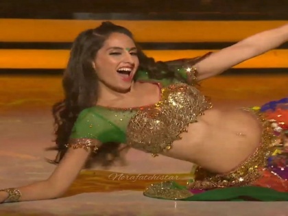 Nora Fatehi's dance on pritam pyare song video goes viral on social media | नोरा फतेहीचा 'प्रीतम प्यारे' गाण्यावर अफलातून डान्स करून घातला धुमाकूळ, व्हिडीओ व्हायरल