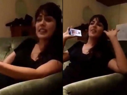Rhea Chakraborty viral video, Which she is saying her boyfriend is goon and she is linked with don | Viral Alert! रिया चक्रवर्तीचा धक्कादायक व्हिडीओ व्हायरल; म्हणते - मी गुंडांची ताई, माझ्यावर डॉनचा हात....