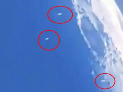 Alien ship seen at moon amateur footage quebec video viral | Video : चंद्राजवळ उडताना दिसल्या अनोळखी वस्तू, वैज्ञानिकही झाले हैराण.....