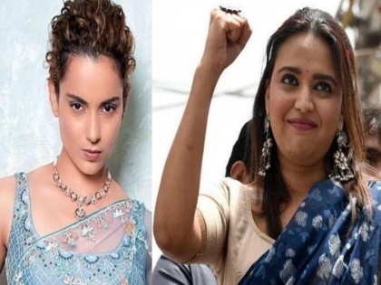 Actress Swara Bhaskar attacks on Kangana Ranaut over twee on Jaya Bachchan | स्वरा भास्करने घेतली कंगना रणौतची शाळा, म्हणाली - मला शिव्या दे, हवं तर कुस्ती करू, पण...