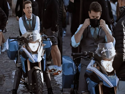 Tom Cruise all set to ride made-in-India BMW for his next Mission Impossible 7 | जे बात! 'मिशन इम्‍पॉसिबल' मध्ये मेड इन इंडिया बाइक चालवणार टॉम क्रूज, शूटचा व्हिडीओ व्हायरल....