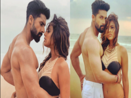 Nia Sharma and Ravi Dubey on beach bold and hot photos goes viral on internet | Nia Sharma ने शर्टलेस Ravi Dubey सोबत दिल्या अशा पोज, फोटो पाहून लोक म्हणाले - 'So Hot'