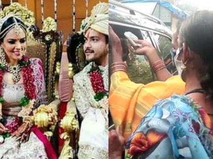 Aditya Narayan car surrounded by Kinnar's after wedding with Shweta Agarwal | VIDEO: आदित्य नारायण घेऊन जात होता नवरी, सिग्नलवर किन्नरांच्या टोळीने कारला घेरलं आणि....