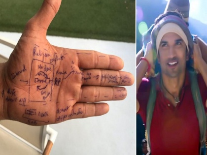 Abhishek Kapoor shares hand picture of Sushant Singh Rajput on 2 years of kedarnath | सुशांतच्या हाताचा फोटो व्हायरल, हातावर लिहिलं होतं - मृत्यू भेदभाव करत नाही....