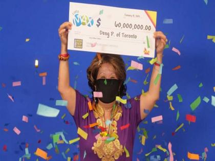 Canadian woman wins Rs 344 crores in lottery said she got the winning numbers from her husband dream | नशीबवान! पतीने स्वप्नात पाहिलेल्या नंबरची लॉटरी घेऊन महिला झाली मालामाल, रक्कम वाचून व्हाल अवाक्....