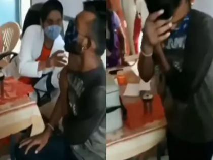 the young man crying after corona vaccination, funny video goes viral | कोरोनाची लस घेताच ढसाढसा रडू लागला हा तरुण, नर्स आणि डॉक्टरने दिली अशी रिअ‍ॅक्शन