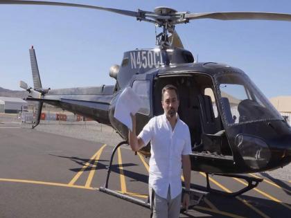 Youtuber derek muller rents helicopter to solve physics question here the results | प्रश्नाचं उत्तर जाणून घेण्यासाठी भाड्याने घेतलं हेलिकॉप्टर, आकाशात जाऊन मिळालं हे उत्तर