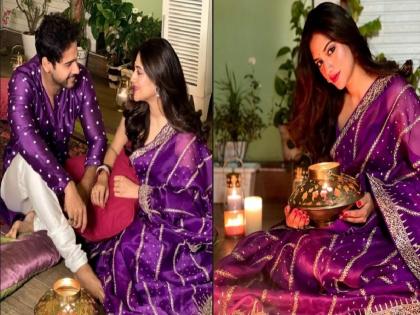 Nusrat Jahan celebrates diwali with Yashdas Gupta shows photos of son for first time | Nusrat Jahan ने दोन खास लोकांसोबत साजरी केली दिवाळी, पहिल्यांदाच दाखवली मुलाची झलक