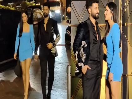 Katrina Kaif and Vicky Kaushal were seen holding each others hands on the first holi watch video | पहिल्या होळीला हातात हात घेऊन दिसले Katrina Kaif आणि Vicky Kaushal, बघा व्हिडीओ