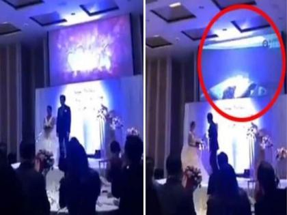 Groom exposes brides cheating with brother in law at wedding in China | भाओजीसोबत बेडरूममध्ये होती नवरी, लग्नाच्या दिवशीच नवरदेवाने सर्वांना दाखवला तिचा व्हिडीओ