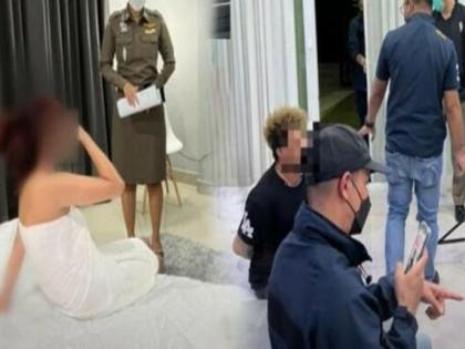 Thailand : Police raid Chinese adult studio after computer buying fraud | आलिशान व्हिलामध्ये सुरू होता सीक्रेट पॉर्न स्टुडिओ, अचानक पोलिसांनी मारली छाड आणि मग....