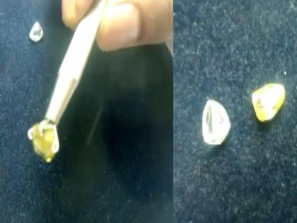 Madhya Pradesh : Panna two persons found priceless diamonds | फिरता फिरता एका व्यक्तीचं चमकलं नशीब, तलावाजवळ सापडला लाखोंचा हिरा