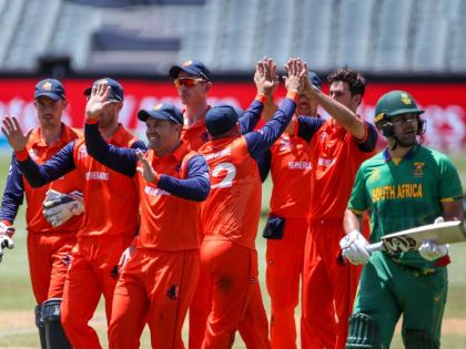 Netherlands star player Stephan Myburgh has suddenly announced his retirement. | पाकिस्तानला सेमीत ढकलणाऱ्या क्रिकेटरने घेतला संन्यास; दक्षिण आफ्रिकेला केलेलं 'घायाळ'