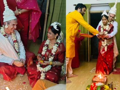 ५६ वर्षीय हॉलिवूड अभिनेत्याने भारतीय गर्लफ्रेंडशी केला विवाह; पारंपरिक रितीरिवाजांनुसार बांधली लग्नगाठ