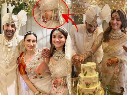 ranbir kapoor and alia bhatt wedding actress flaunts her wedding ring in photos | आलियाच्या Wedding Ringने वेधल्या उपस्थितांच्या नजरा; या कारणामुळे प्रचंड खास आहे तिची रिंग