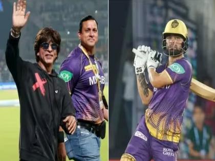 Kolkata Knight Riders team co-owner and Bollywood actor Shah Rukh Khan also tweeted his praises for Rinku Singh | “झूमे जो रिंकू!!!” रिंकू सिंगच्या खेळीची शाहरुख खानलाही भुरळ; खास ट्विट करत केलं कौतुक