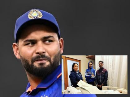 Rishabh Pant : As soon as he met those two who saved lives in a terrible accident, Rishabh Pant was emotional, said... | Rishabh Pant : भयानक अपघातात प्राण वाचवणाऱ्या त्या दोघांची भेट होताच रिषभ पंत भावूक, म्हणाला...