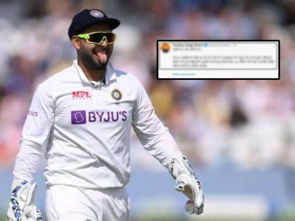 Rishabh Pant Congratulations Chief Minister Pushkar Singh Dhami made mistake Later deleted tweet IND vs SA | India vs South Africa 1st Test: अरे देवा! मुख्यमंत्र्यांनी ऋषभ पंतला शुभेच्छा देताना केली 'ही' चूक; नंतर डिलीट करून केलं नवीन ट्वीट