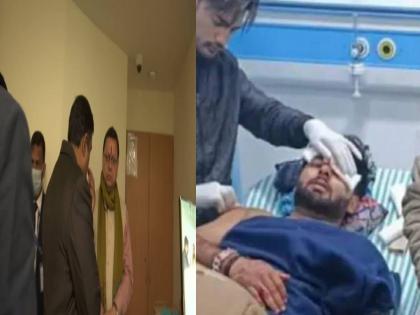 Rishabh Pant Health Update CM Dhami visits hospital in Dehradun to see injured Rishabh Pant | Rishabh Pant Health Update : खड्डे, वेग की डुलकी, कसा झाला रिषभ पंतचा अपघात? सीएम धामी यांनी केलं मोठं वक्तव्य