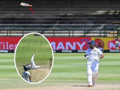 IND vs SA, 3rd day 3 Test Live Updates : Rishabh Pant tries to hoick Olivier out of the park, bat slips out of his hands, Watch 4 Video  | IND vs SA, 3rd day 3 Test Live Updates : रिषभ पंतची अकडम-तिकडम फलंदाजी; बॅट एकीकडे अन् चेंडू दुसरीकडे, धाव घेण्यासाठी पळाला भलतीकडे, पाहा ४ भन्नाट Video 