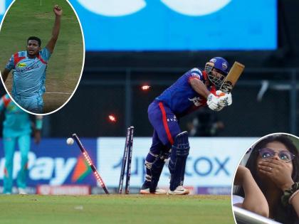 IPL 2022, DC vs LSG Live Updates : Massive moment in the game, Mohsin Khan gets the captain Rishabh Pant for a brilliant 44, Video  | Rishabh Pant Wicket IPL 2022, DC vs LSG Live Updates : OMG!; Mohsin Khanचा भन्नाट चेंडू, रिषभ पंतचा पाय हलण्याआधीच उडाला त्रिफळा, Video 